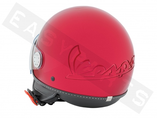 Helm Demi Jet VESPA Visor 2.0 Rood Must 880